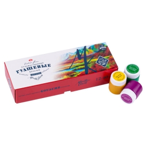 Гуашь художественная Мастер-Класс, 12 цветов, 40мл, картон