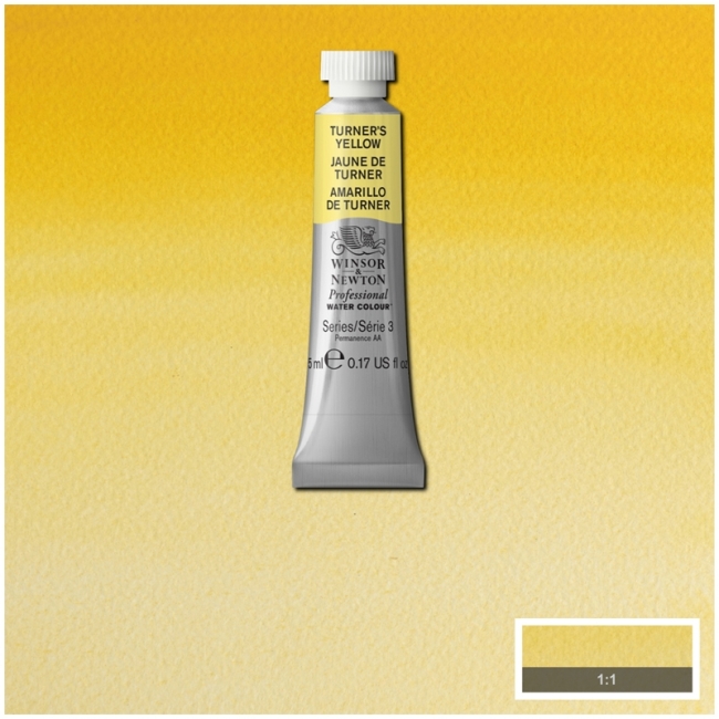 Акварель художественная, 5 мл, Желтый Тёрнер