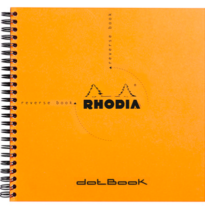 Блокнот Rhodia Classic 80г/кв.м 21х21см микроперфорация точка 80л мягкая обложка оранжевый