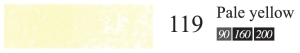 Пастель сухая мягкая профессиональная круглая Галерея цвет № 119 лимонный желтый III