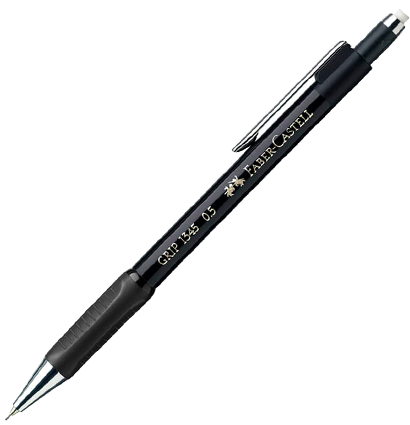 Карандаш механический Faber-Castell Grip 1345 черный, грифель 0.5 мм B купить в магазине ArtCraft.Space