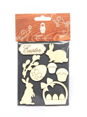 Набор заготовок для декорирования Easter10 фанера 10х14см,