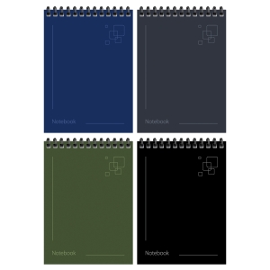 Блокнот А6 80л. на гребне ArtSpace "Deep monocolor", глянцевая ламинация, твердая обложка