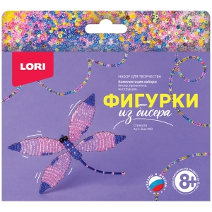 Набор для создания фигурки из бисера Lori "Стрекоза"