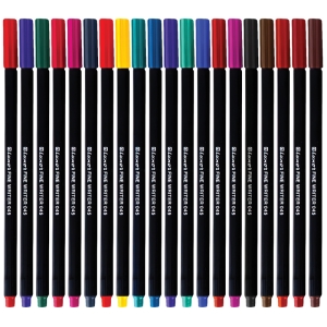 Набор капиллярных ручек Luxor "Fine Writer 045" 20цв., 0,8мм, пластиковая банка