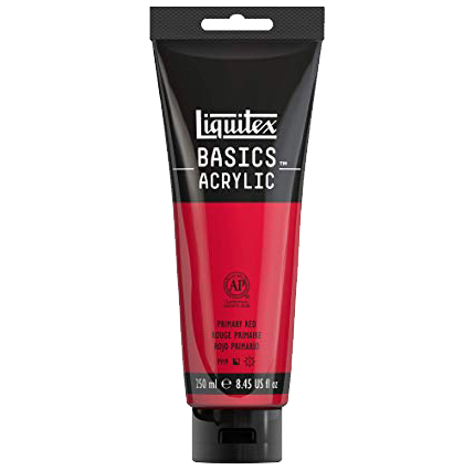 Краска акриловая Liquitex Basics №415 красный основной туба 250 мл купить в художественном магазине ArtCraft.Space с доставкой по всему миру