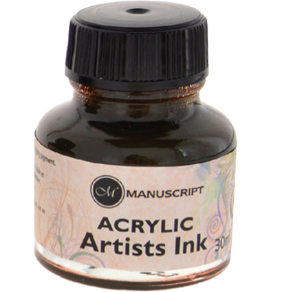 Тушь акриловая художественная Manuscript Acrylic Inc во флаконе 30 мл купить в магазине ArtCraft.Space