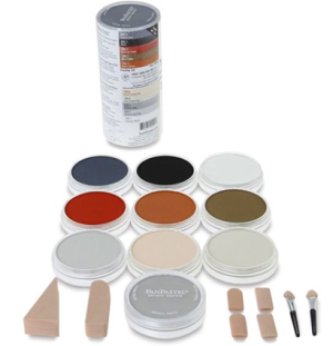 Набор ультрамягк. пастели PanPastel, 10 цв., 2х4 насадки для мастихинов /Drawing