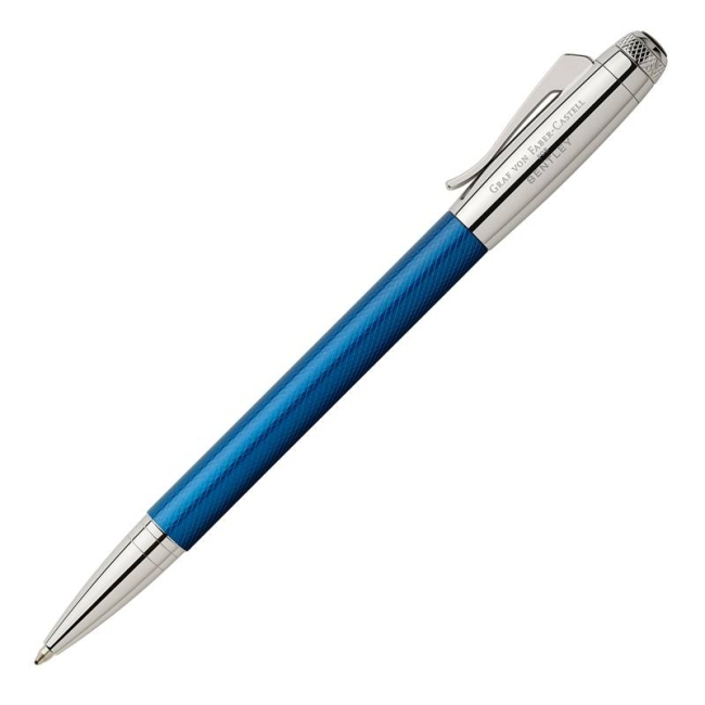 Ручка шариковая Graf Von Faber-Castell Bentley Sequin Blue черные чернила, подарочная упаковка купить в магазине ArtCraft.Space