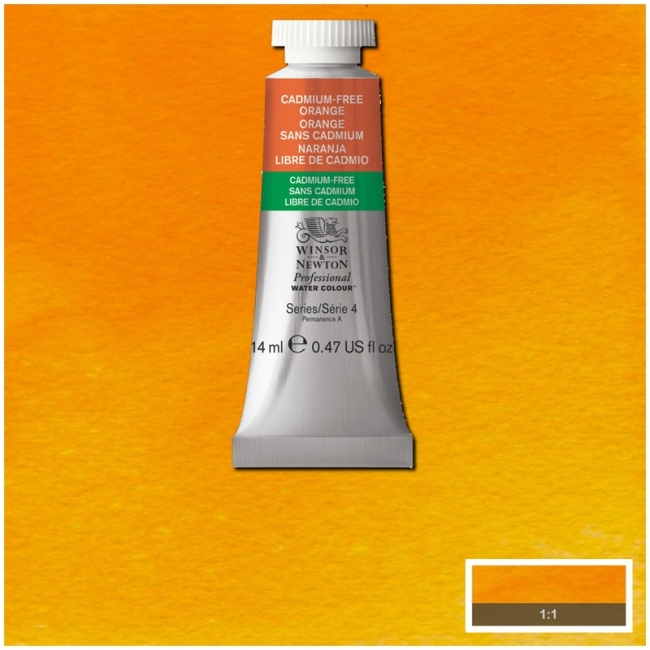 Акварель художественная Winsor&Newton "Professional", 14мл, туба, оранжевый бескадмиевый Акварель художественная Winsor&Newton "Professional", 14мл, туба, оранжевый бескадмиевый