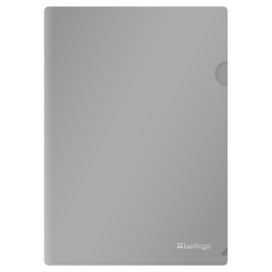 Папка-уголок Berlingo "Metallic", А4, 200мкм, серый металлик Папка-уголок Berlingo "Metallic", А4, 200мкм, серый металлик