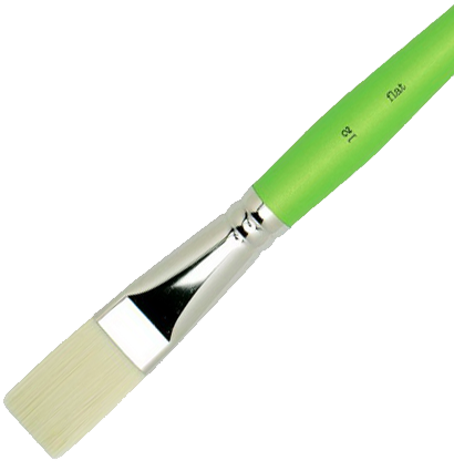 Кисть плоская синтетика Liquitex Freestyle №12 для акрила, гуаши, масла длинная купить в художественном магазине ArtCraft.Space с доставкой