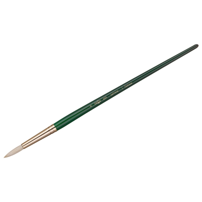 Кисть художественная щетина Гамма "Пейзаж", круглая №8, длинная ручка