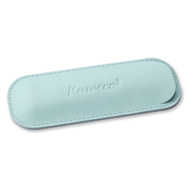 Чехол для ручек KAWECO ECO кожаный для 2 ручек Sport бирюзовый
