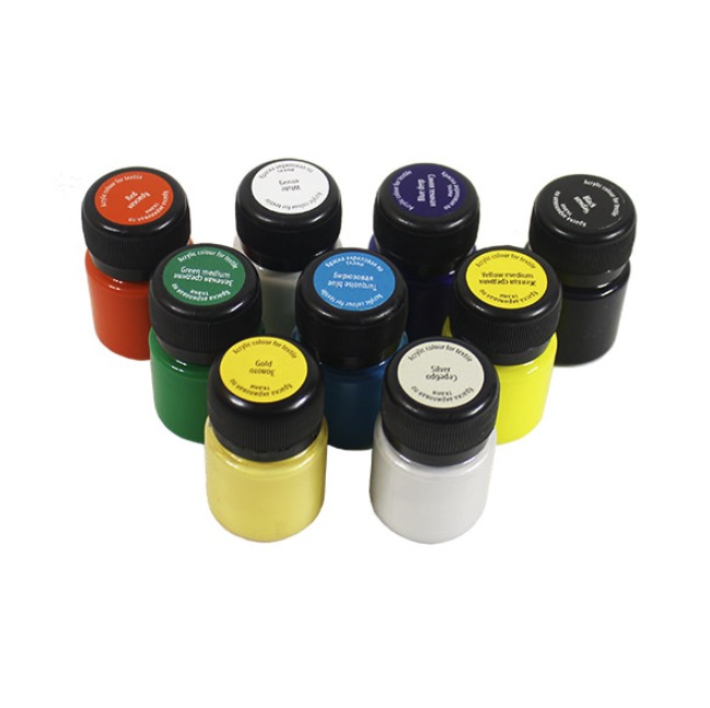 Краски по ткани Decola, 9 цветов, 20мл, картон