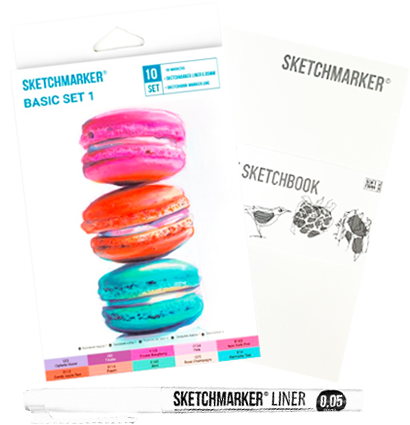 Набор маркеров для скетчей Скетчмаркер / Sketchmarker 10 цветов Basic 1 купить в магазине ArtCraft.Space с доставкой по всему миру