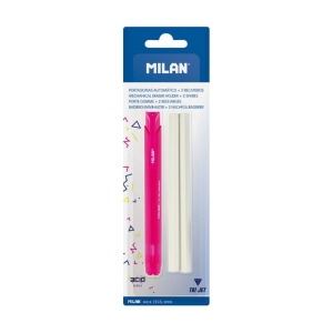 Пластиковый держатель ластика автоматический  TRIJET + 2 запасных пластиковых ластика 120 мм, в упаковке с европодвесом