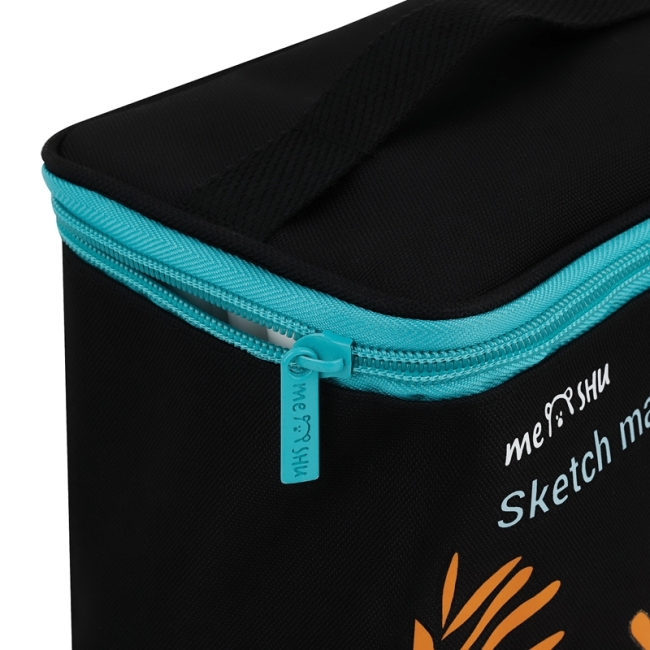 Набор двусторонних маркеров для скетчинга MESHU 60цв., основные цвета, корпус трехгранный, пулевид./клиновид.наконечники, текстильный чехол на молнии Набор двусторонних маркеров для скетчинга MESHU 60цв., основные цвета, корпус трехгранный, пулевид./клиновид.наконечники, текстильный чехол на молнии