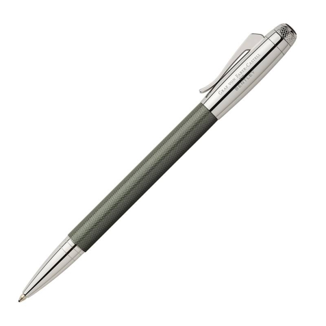 Ручка шариковая Graf Von Faber-Castell Bentley Tungsten черные чернила, подарочная упаковка купить в магазине ArtCraft.Space