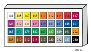 Стенд FINE ART PASTEL,пустой 36 основных цветов, 12 шт.по цвету