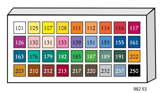 Стенд FINE ART PASTEL,пустой 36 основных цветов, 12 шт.по цвету