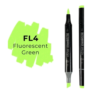 Маркер SKETCHMARKER Brush двухсторонний на спирт.основе цв.FL4 Флуорисцентный зеленый Маркер SKETCHMARKER Brush двухсторонний на спирт.основе цв.FL4 Флуорисцентный зеленый
