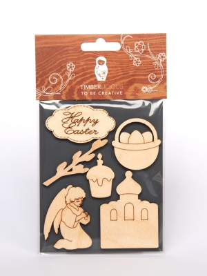 Набор заготовок для декорирования Easter2 фанера 10х14см,