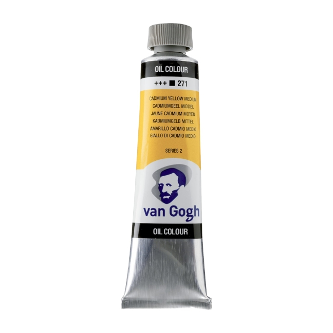 Краска масляная Van Gogh туба 40мл №271 Кадмий жёлтый средний