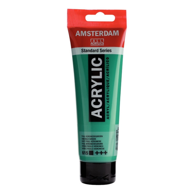 Краска акриловая Amsterdam туба 120мл №615 Зеленый изумрудный