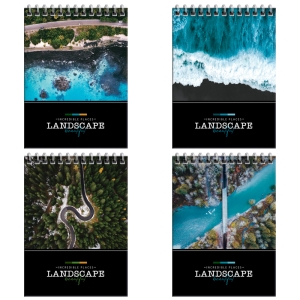 Блокнот А6 80л. на гребне ArtSpace "Путешествия. Incredible places", глянцевая ламинация, твердая обложка