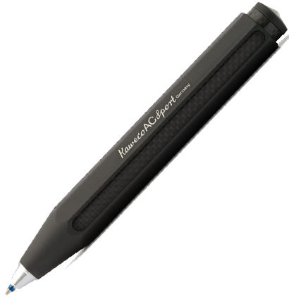 Ручка шариковая KAWECO AC Sport 1.0мм черный корпус c черными вставками,