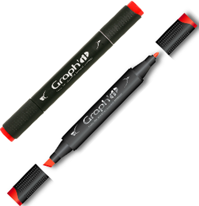 Набор маркеров для рисования Graph'It Basic 36 штуки в большом пенале (базовые оттенки) купить в фирменном магазине маркеров ArtCraft.Space с доставкой по РФ и СНГ