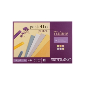 Альбом для пастели Tiziano 160г/м.кв 42x29,7см 6 цветов 30л склейка по 1 стороне