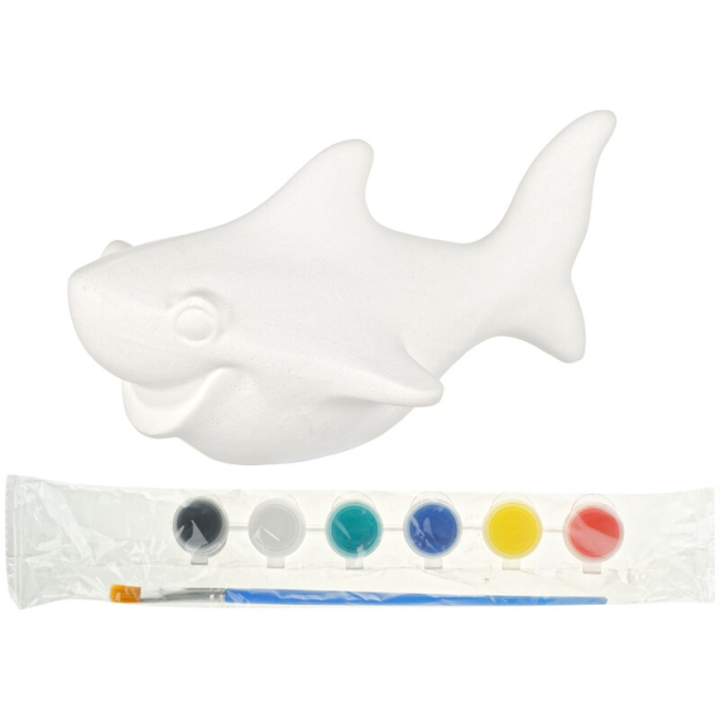 Набор для росписи фигурки из керамики "Акула" акриловыми красками купить в художественном магазине ArtCraft.Space Набор для росписи фигурки из керамики "Акула" акриловыми красками купить в художественном магазине ArtCraft.Space