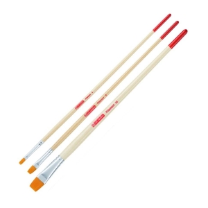 Набор кистей для масла/акрила/гуаши синтетика 3шт плоские № 4/8/16,