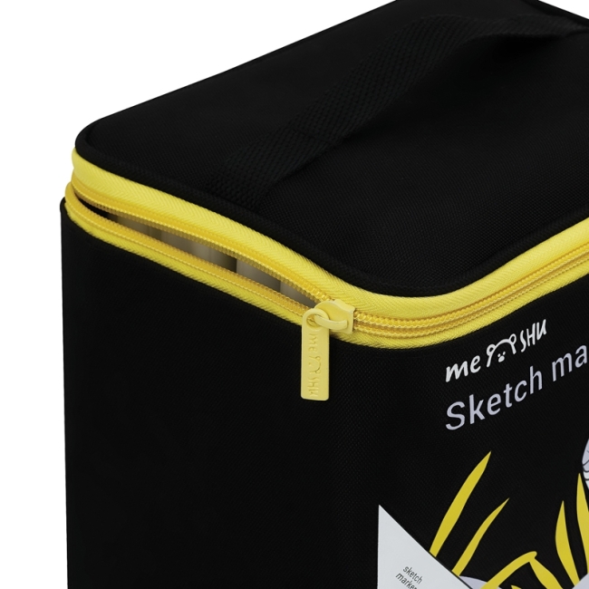 Набор двусторонних маркеров для скетчинга MESHU 80цв., основные цвета, корпус трехгранный, пулевид./клиновид.наконечники, текстильный чехол на молнии Набор двусторонних маркеров для скетчинга MESHU 80цв., основные цвета, корпус трехгранный, пулевид./клиновид.наконечники, текстильный чехол на молнии