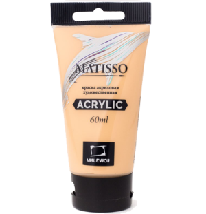 Акриловая краска Малевичъ Matisso, неаполитанская желтая, 60 мл