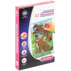Алмазная мозаика Фабрика фантазий "Пес-барбос", 10*15см