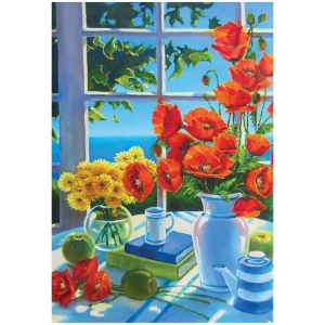 Пазл 500 эл. ТРИ СОВЫ "Маки на окне" Пазл 500 эл. ТРИ СОВЫ "Маки на окне"