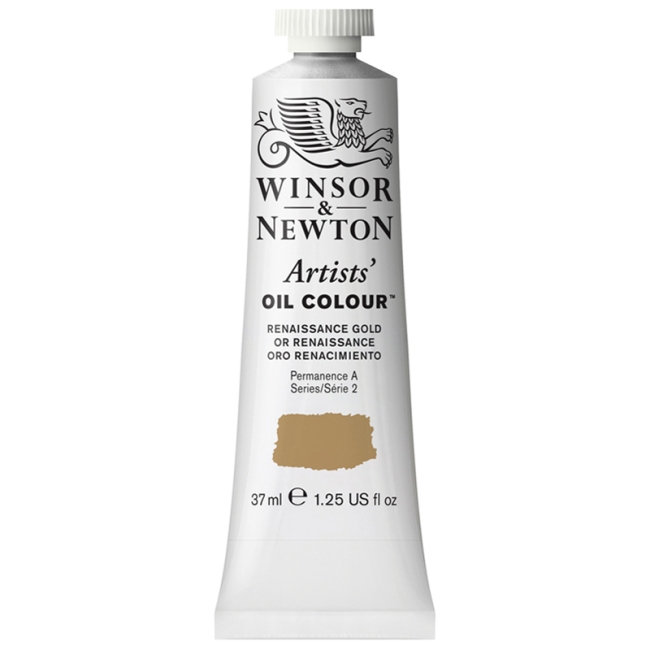 Краска масляная профессиональная Winsor&Newton "Artists Oil", 37мл, золотой Ренессанс