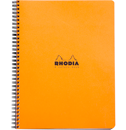 Блокнот Rhodia Classic 80г/кв.м 22,5х29,7см микроперфорация клетка 80л мягкая обложка цв. в ассортименте