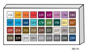 Пластиковый дисплей для пастельных карандашей "FINE ART PASTEL", 36 дополнительных цвета по 12 шт., размер 300х170х256 мм - СНЯТО С ПРОИЗВОДСТВА