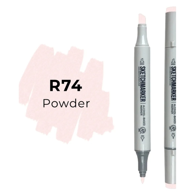 Маркер SKETCHMARKER двухсторонний на спирт.основе цв.R74 Пудра