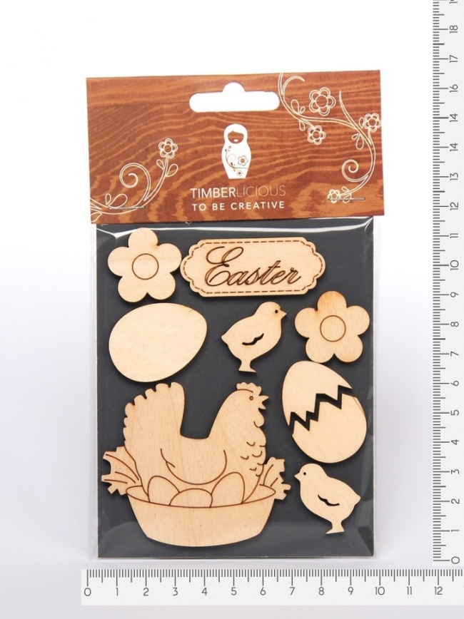 Набор заготовок для декорирования Easter3 фанера 10х14см,