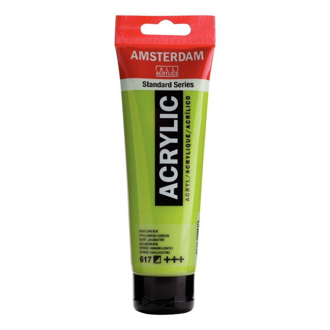 Краска акриловая Amsterdam туба 120мл №617 Желтовато-зеленый