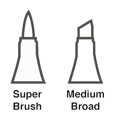 Набор маркеров для скетчинга Copic Sketch 24 штуки с кистью (базовые оттенки) Копик Скетч купить в фирменном магазине ArtCraft.Space с доставкой по РФ и СНГ