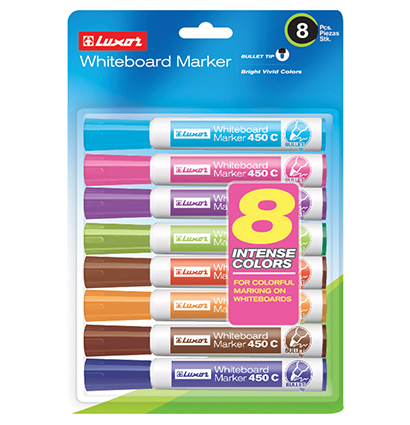 Набор маркеров для белых досок Luxor 450C 8 цветов купить в художественном магазине ArtCraft.Space с доставкой по РФ и СНГ Набор маркеров для белых досок Luxor 450C 8 цветов купить в художественном магазине ArtCraft.Space с доставкой по РФ и СНГ