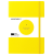 Блокнот Leuchtturm1917 Bauhaus Edition A5 (14.5x21см.) 80г/м2 - 251 стр. в черную точку, твердая обложка, цвет: Лимонный