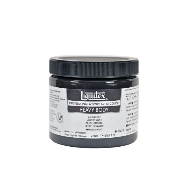 Краска акриловая Liquitex Рeavy Body №276 марс черный банка 473 мл купить в художественном магазине ArtCraft.Space с доставкой по всему миру