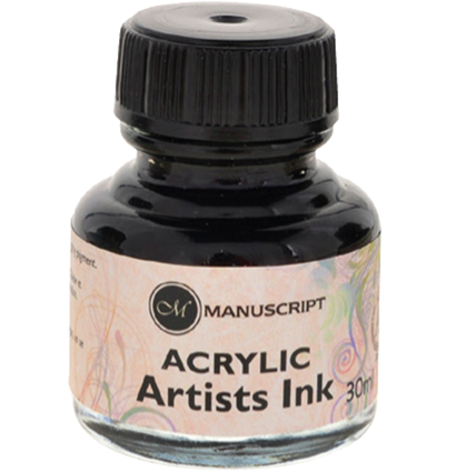 Тушь акриловая художественная Manuscript Acrylic Inc во флаконе 30 мл купить в магазине ArtCraft.Space